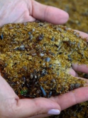 Granalla de vidrio triturado