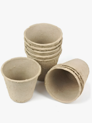 Macetas de cartón biodegradables